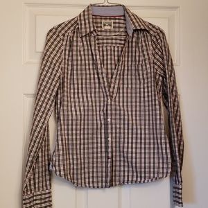 Converse plaid button down shirt